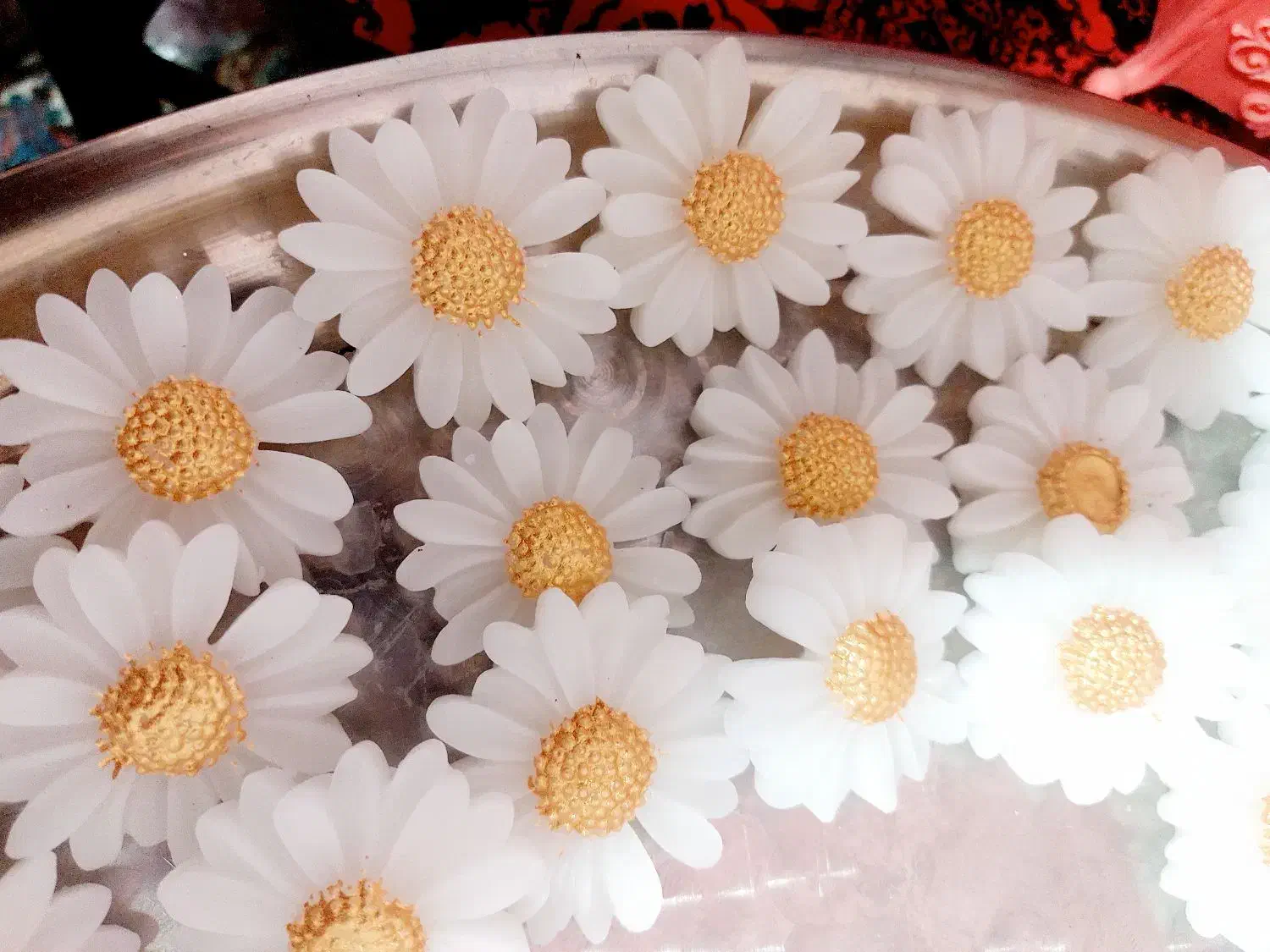 شمع گل بابونه|صنایع دستی و سایر لوازم تزئینی|آباده, |دیوار