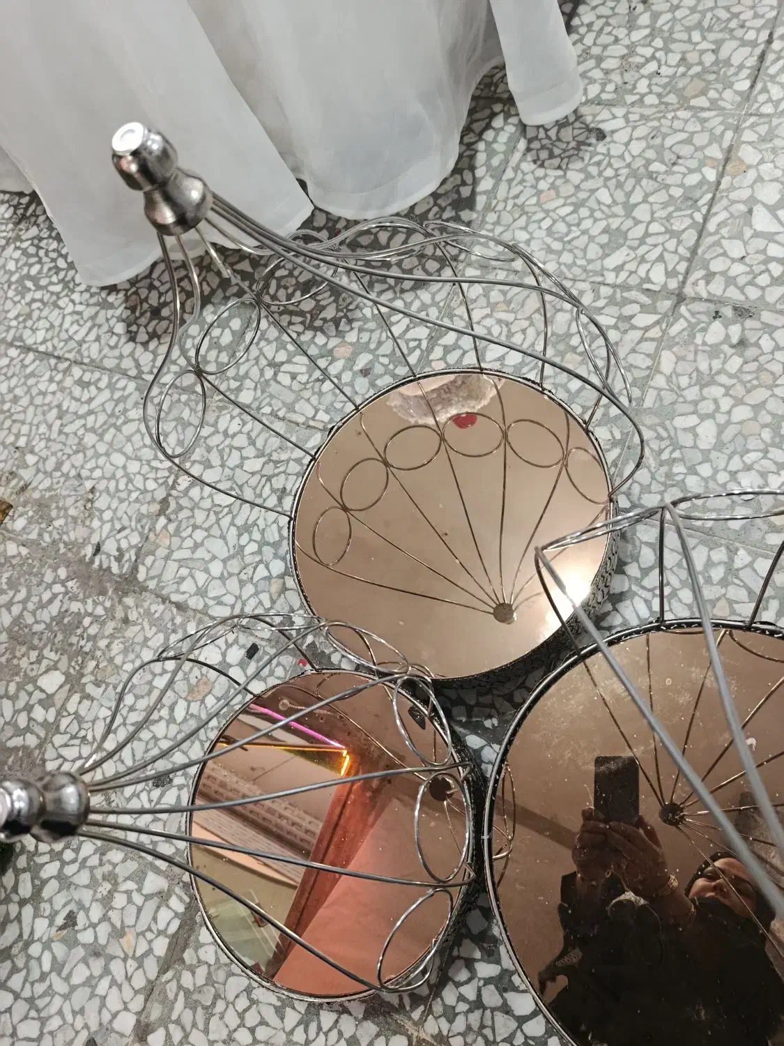 ظرف خنچه نقره ای یکبار استفاده شده|صنایع دستی و سایر لوازم تزئینی|ابریشم, |دیوار