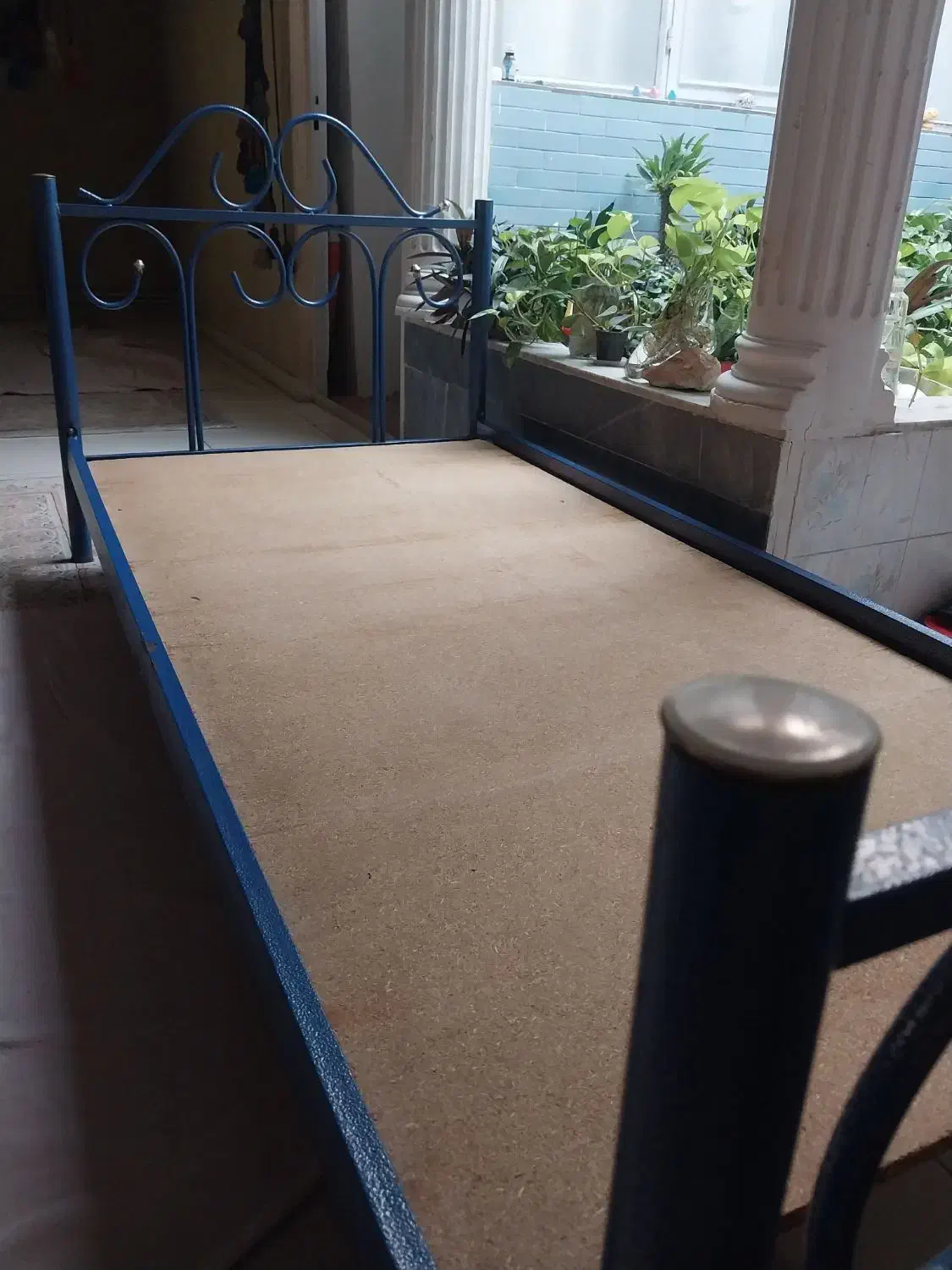 تخت یک نفره فلزی|تخت و سرویس خواب|کرج, شهرک فهمیده|دیوار