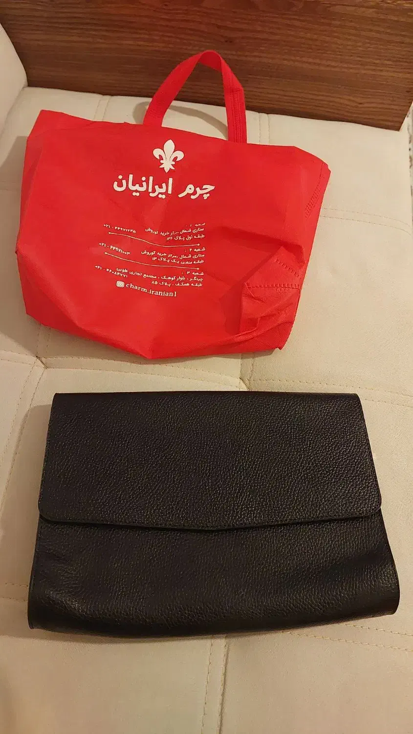 کیف شب مجلسی چرم بسیار شیک|کیف، کفش، کمربند|یزد, |دیوار