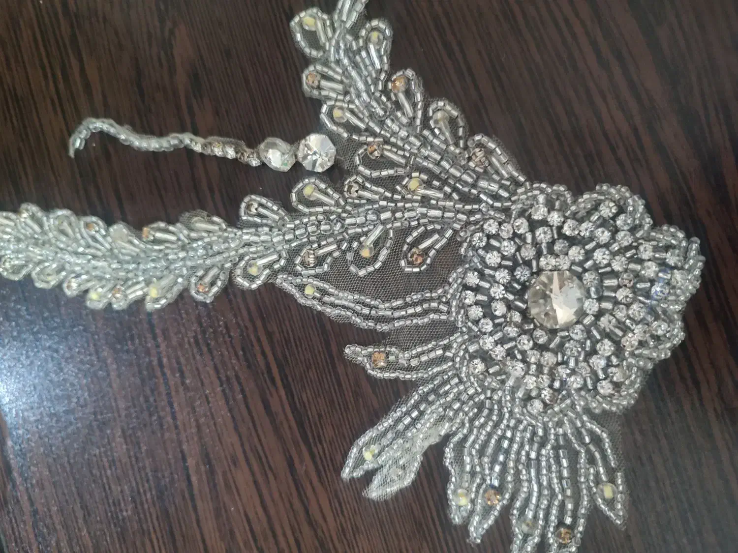 اپلیکه جواهردوزی لباس مجلسی و عروس|لباس|تبریز, |دیوار