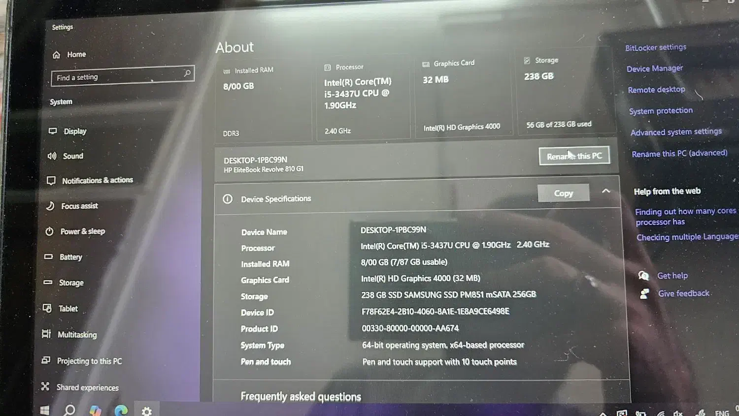 لپ تاپ 360 درجه لمسی|رایانه همراه|قم, ارم|دیوار