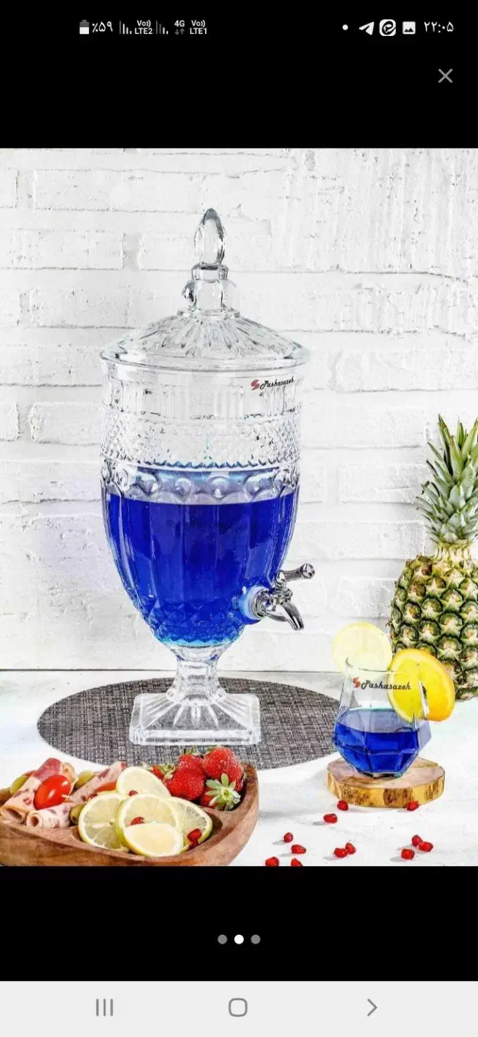 فروش کلمن شیشه ای نو نو..6لیتری|ظروف سرو و پذیرایی|اصفهان, شمس آباد|دیوار