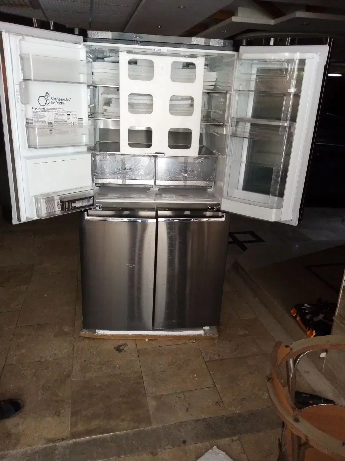 حمل یخچال سایبا ساید  لباس شویی ظرف شویی ونصب|خدمات حمل و نقل|رشت, دیلمان|دیوار