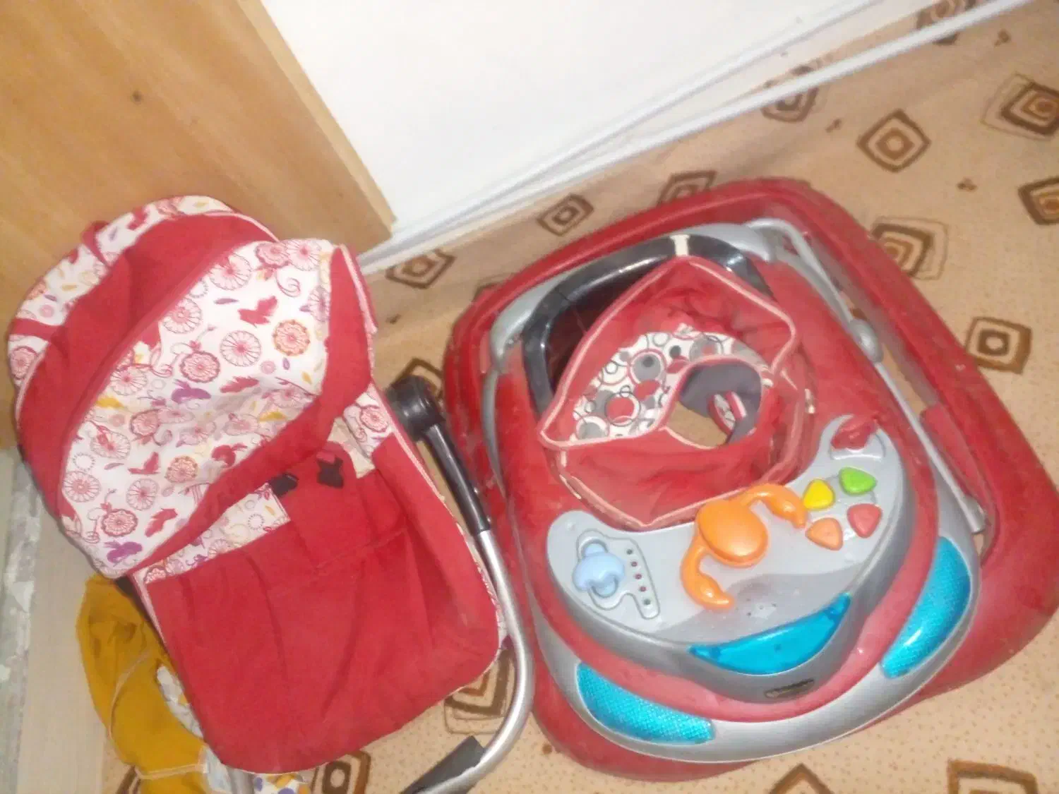 سرویس لگن نوزاد روروئک کهریر و کاور مبل پارچه ای|اسباب و اثاث بچه|محمدیه-قزوین, |دیوار