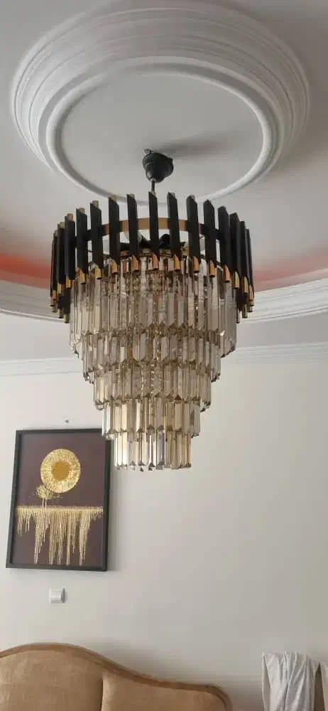 لوستر مدل سانتی کریستال خارجی|لوستر و چراغ آویز|تهران, شهرک غرب|دیوار