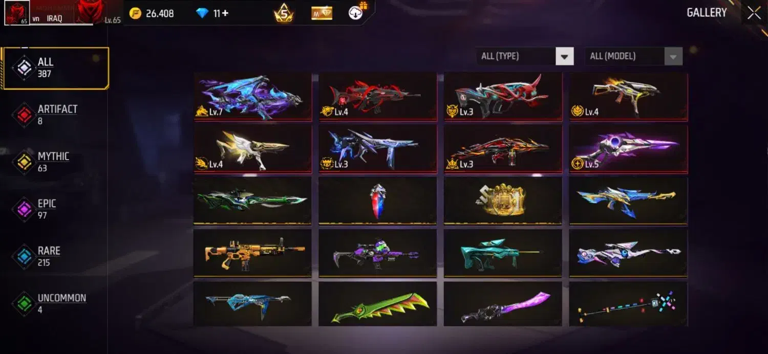 اکانت فری فایر بصرفه|کنسول، بازی ویدئویی و آنلاین|مشهد, جانباز|دیوار