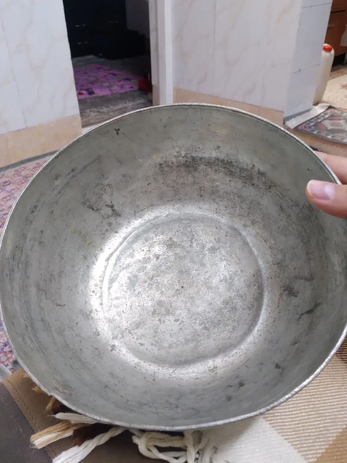 بادیه قدیمی ۲۰۰ساله مسی|کلکسیون اشیاء عتیقه|قم, میرزائیه|دیوار