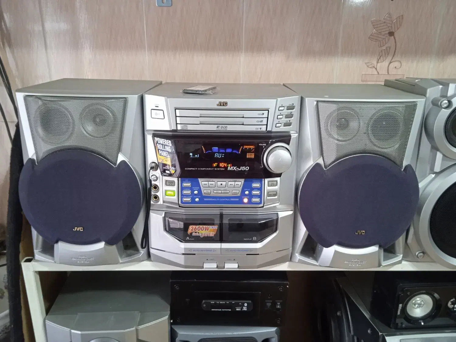 ضبط و باند JVC 2600  فلش بلوتوثی 2600 وات|سیستم صوتی خانگی|مهاباد (آذربایجان غربی), |دیوار