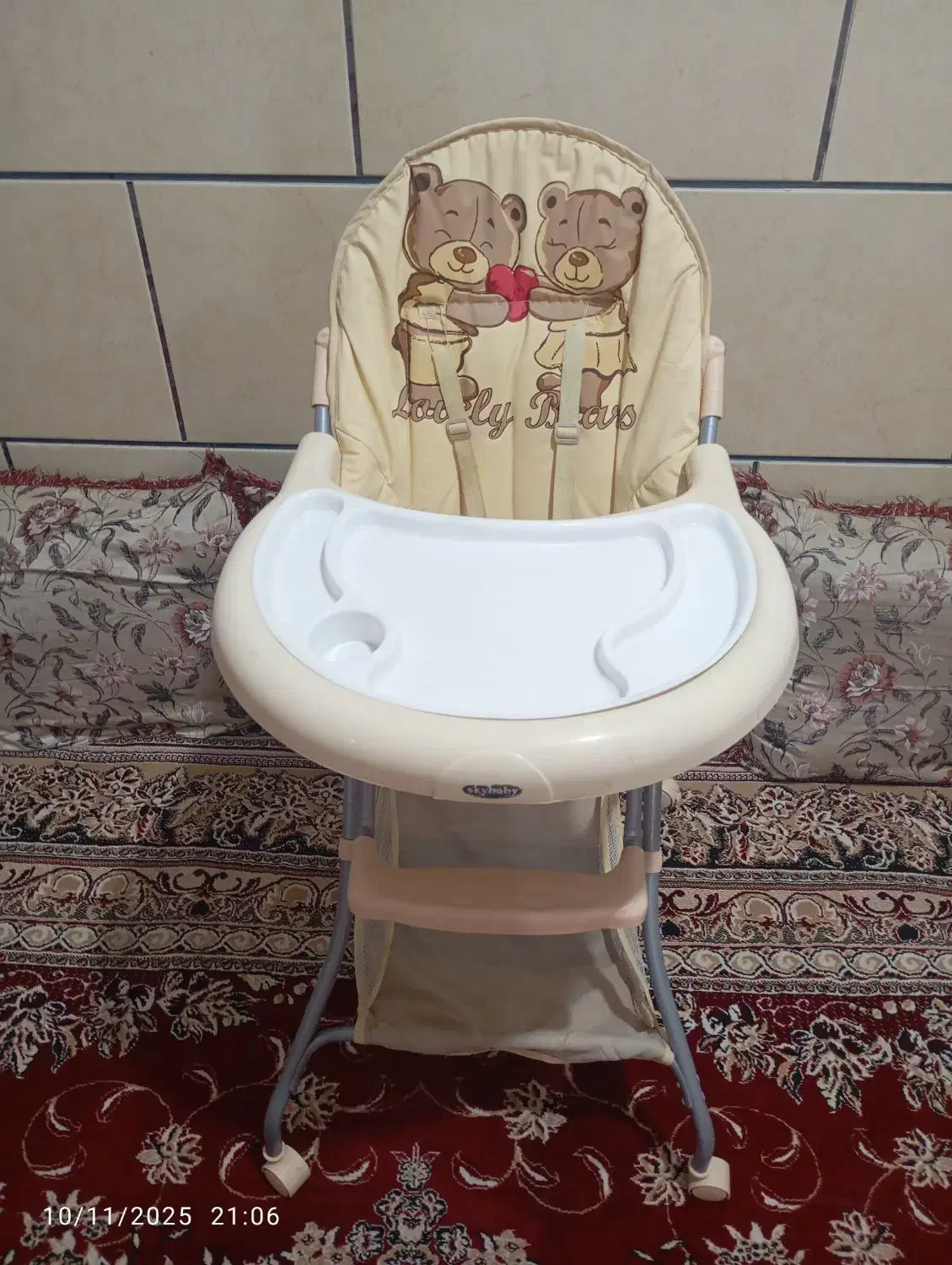 میز غذا خوری کودک|تخت و صندلی بچه|میناب, |دیوار