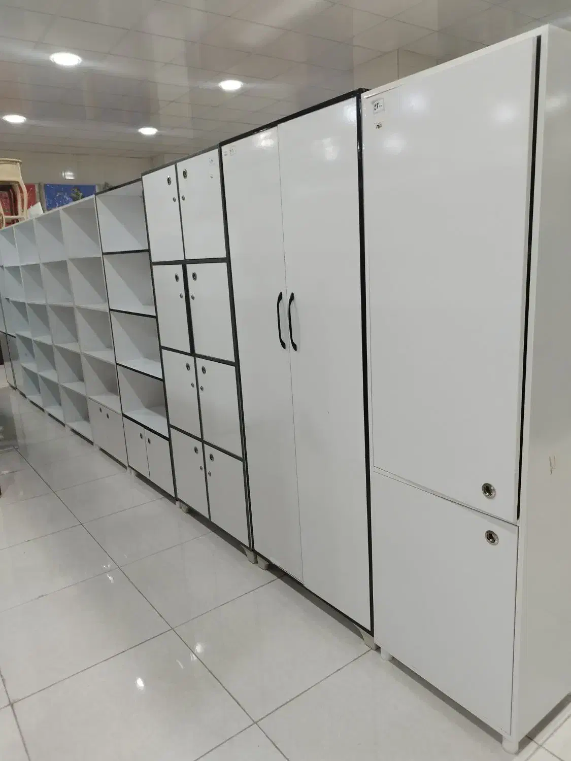 قفسه چوبی و فلزی ، لوازم اداری تک و عمده اقساطی|کتابخانه، شلف، قفسههای دیواری|خورموج, |دیوار