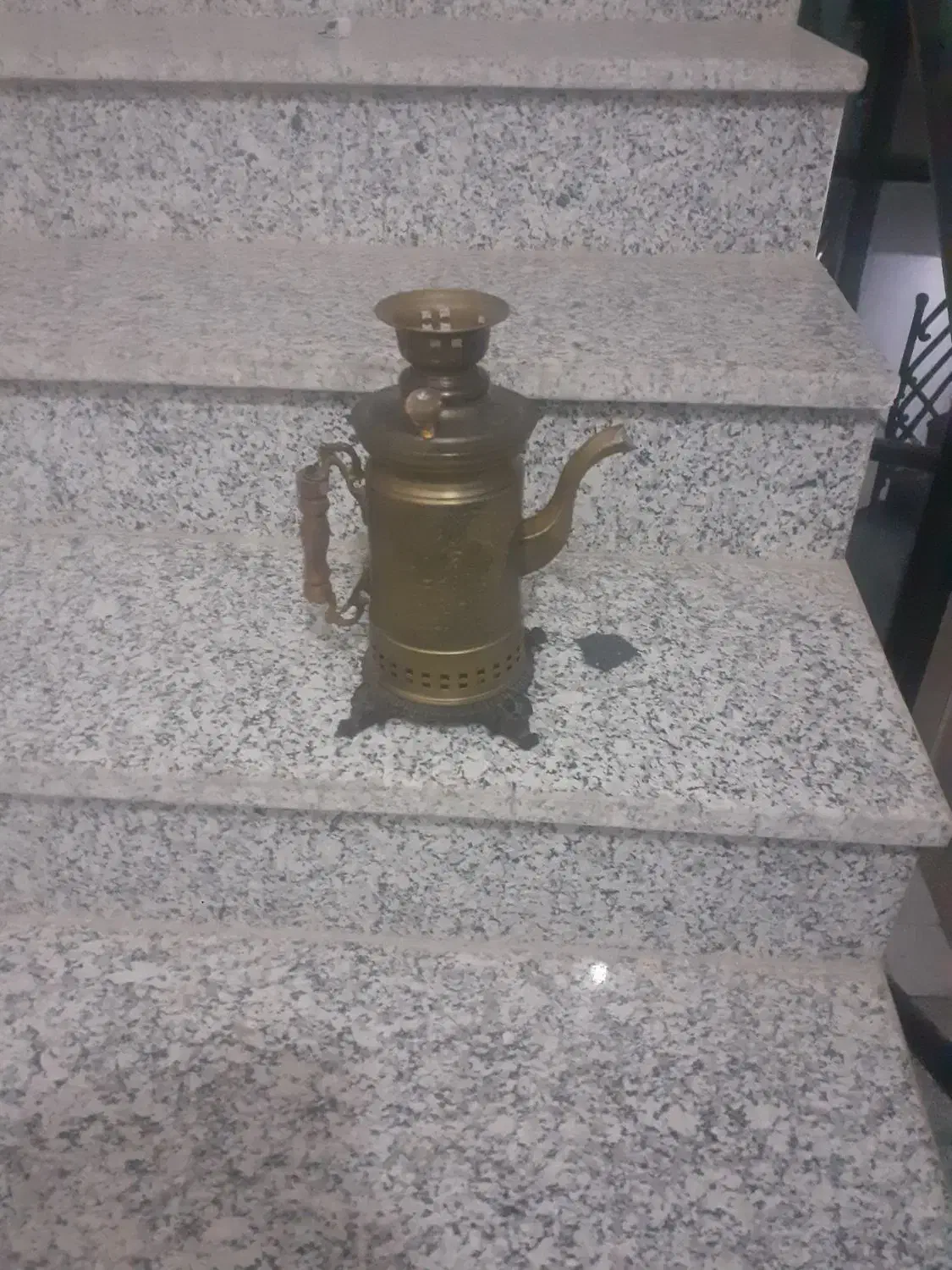 کتری برنجی زغالی|قوری، کتری، قهوهساز دستی|بیرجند, |دیوار