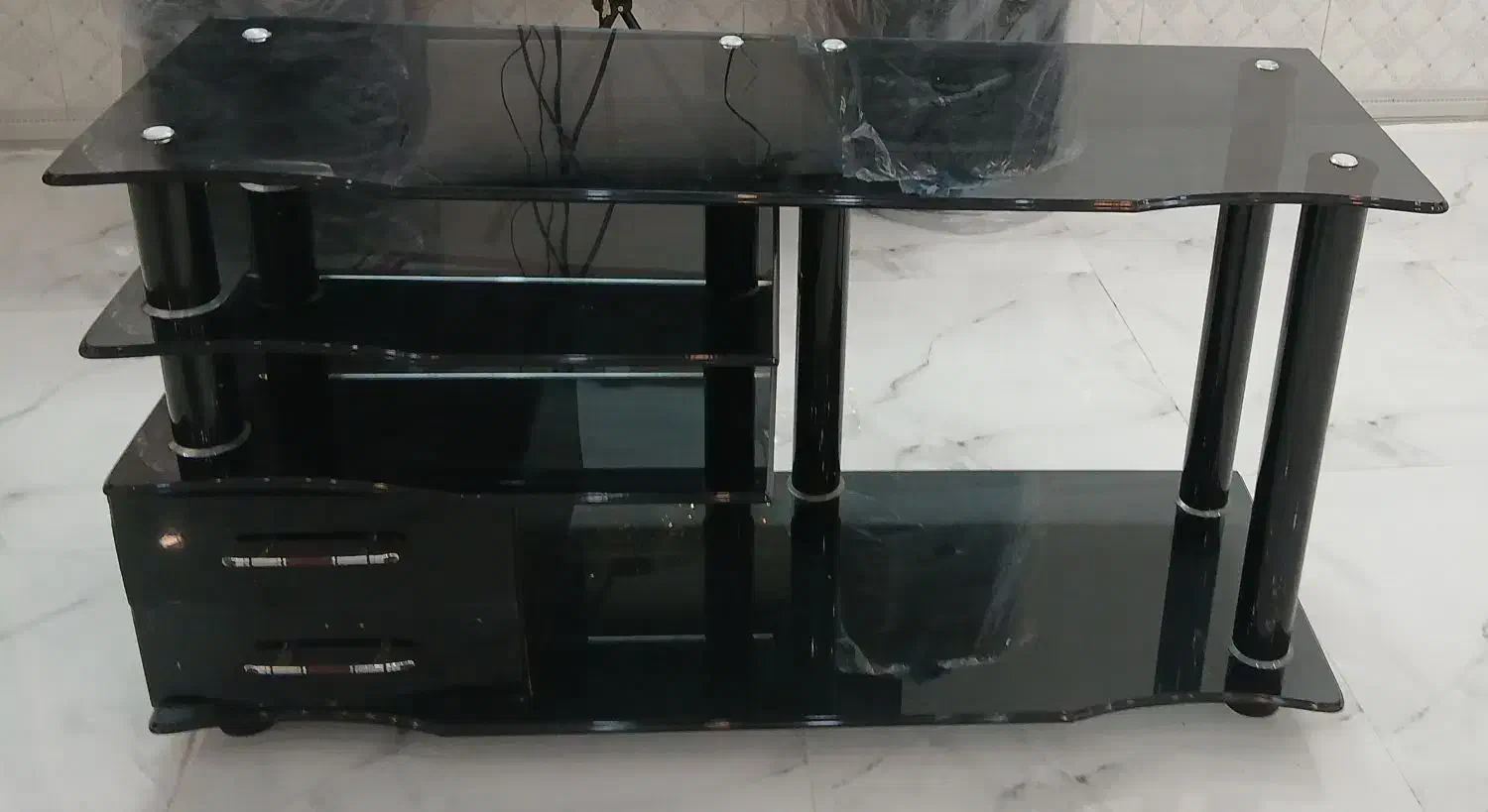 میزتلویزیون چوبی و شیشه ای|میز تلویزیون|فاضل آباد, |دیوار