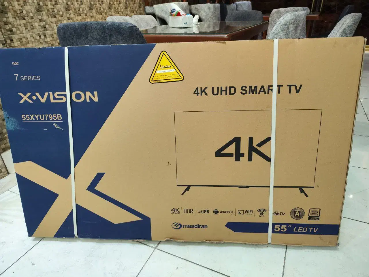تلوزیون هوشمند 55 اینچ 4K|تلویزیون و پروژکتور|لاهیجان, کوی خزر|دیوار