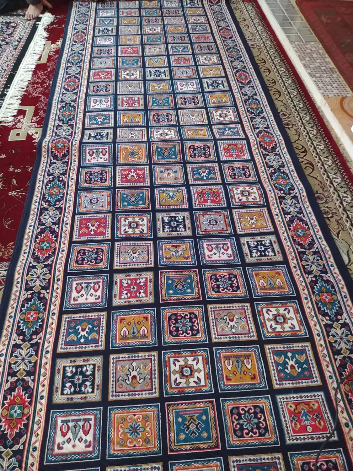 کناره|فرش|دزفول, |دیوار