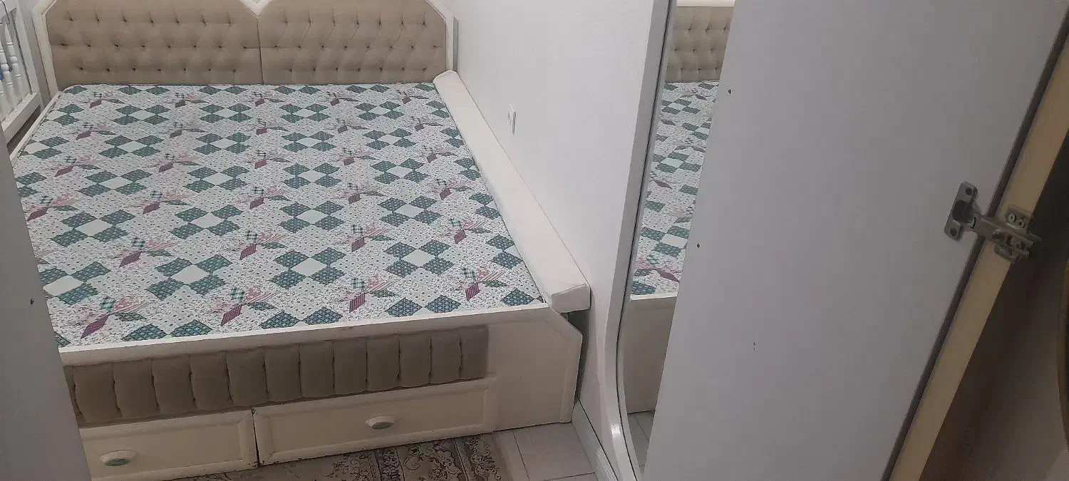 تخت خواب ۲ نفره|تخت و سرویس خواب|بومهن, |دیوار