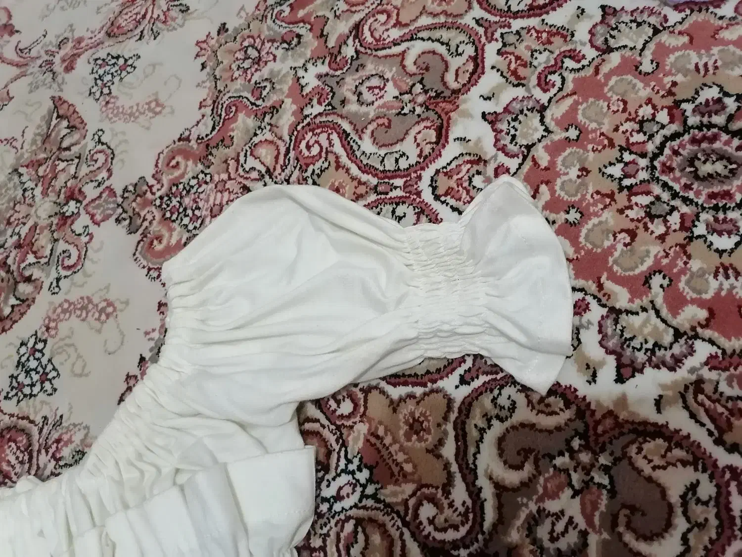 شومیز سفید مجلسی تمام چین|لباس|قم, شاه سید علی|دیوار