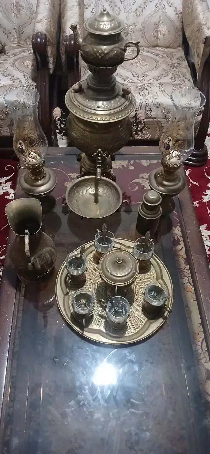 سماور ذغالی آنتیک|صنایع دستی و سایر لوازم تزئینی|رباط‌کریم, رباط‌کریم|دیوار