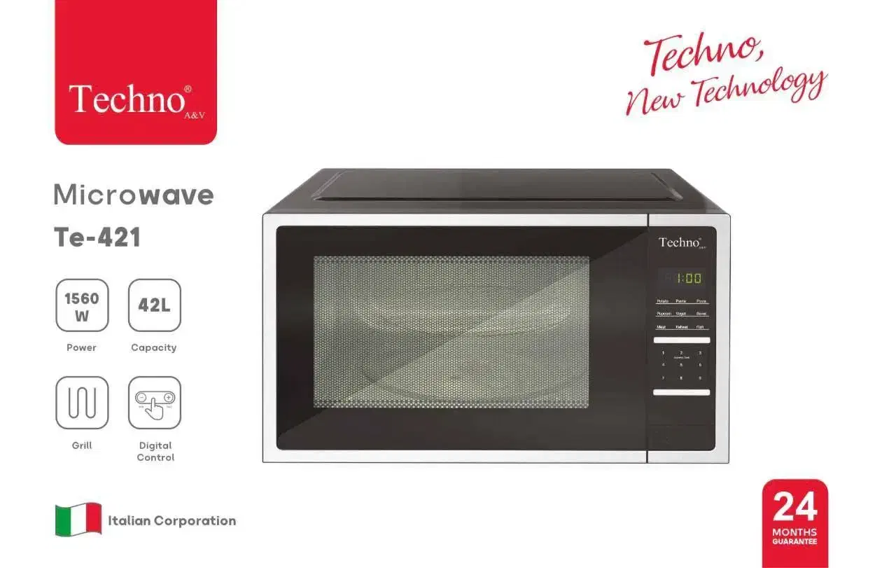 مایکروویو ماکروفر تکنوکد۴۲۱/اقساط/چک/تامین اجتماعی|اجاق گاز و لوازم برقی پخت‌وپز|مشهد, الهیه|دیوار