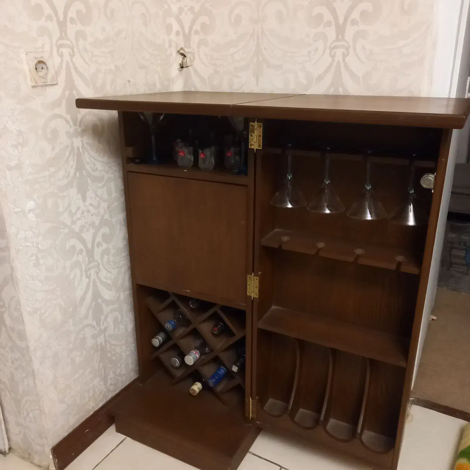 میز بار چوب راش|بوفه، ویترین، کنسول|تهران, مینای جنوبی|دیوار