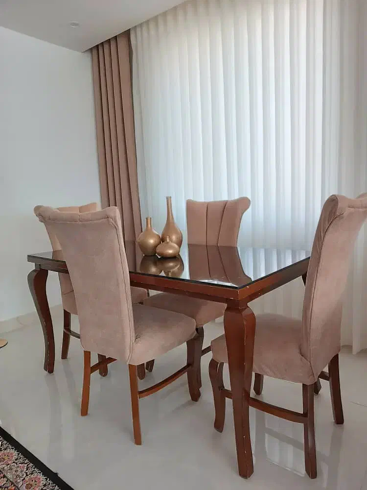 میزناهار خوری ۴نفره|میز و صندلی غذاخوری|اشتهارد, |دیوار