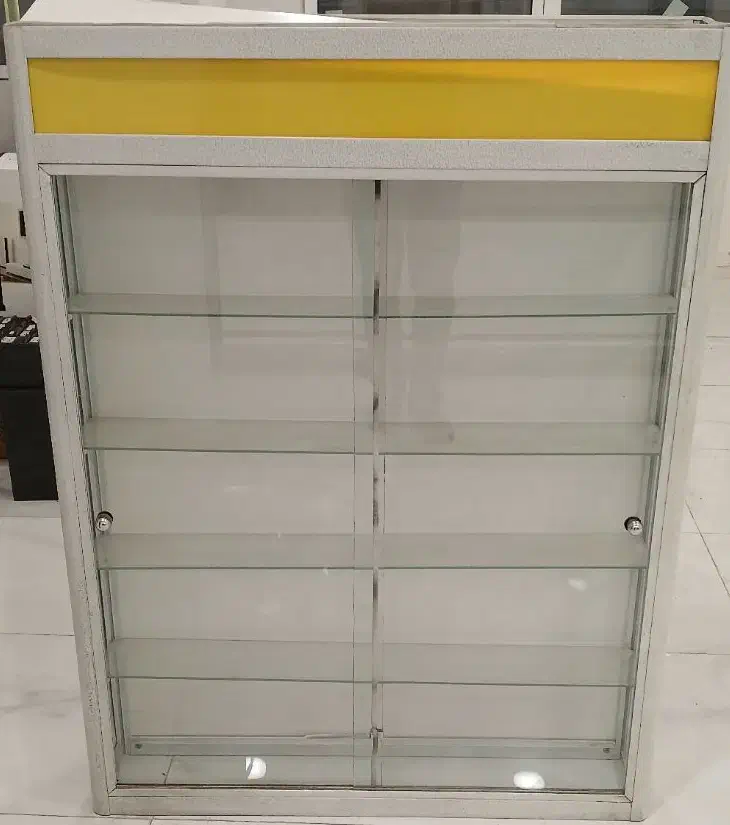 2 عدد ویترین فلزی 5 طبقه همراه هالوژن و قفل اندیشه|بوفه، ویترین، کنسول|اندیشه, اندیشه فاز ۴|دیوار