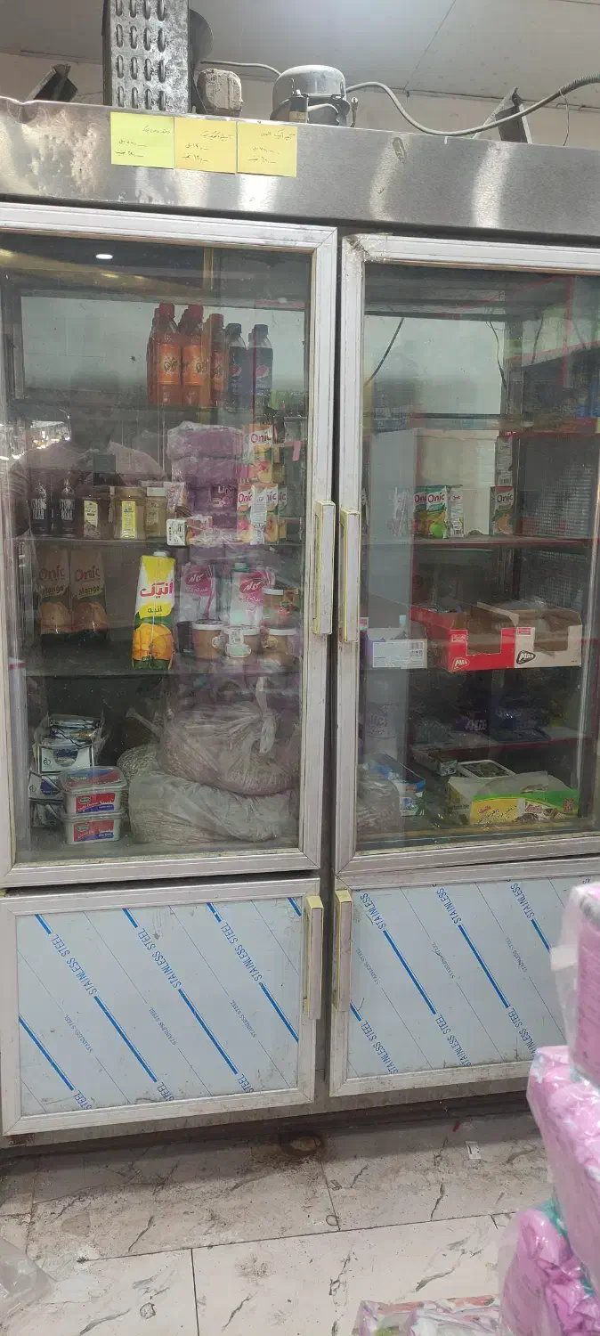 یخچال دو طرف ویترین تمام استیل|فروشگاه و مغازه|رشت, چمارسرا|دیوار