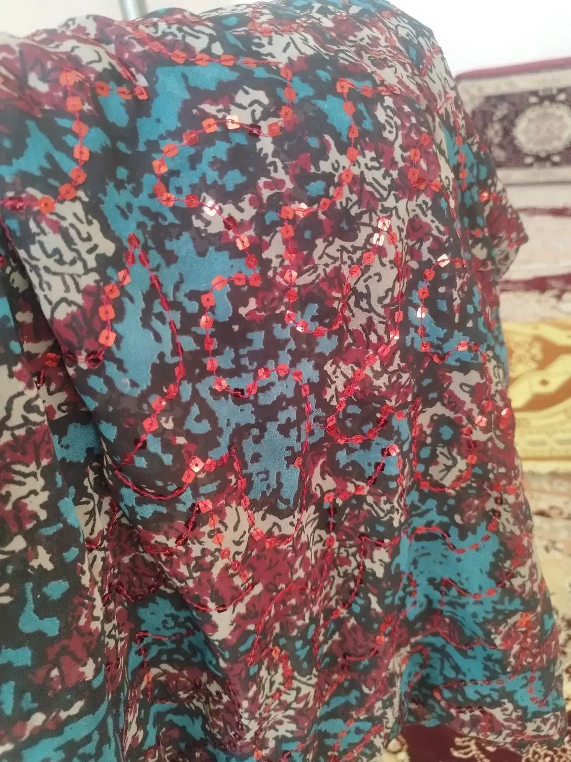 چند قواره پارچه دوخته نشده زیر قیمت فاکتور|لباس|جوانرود, |دیوار