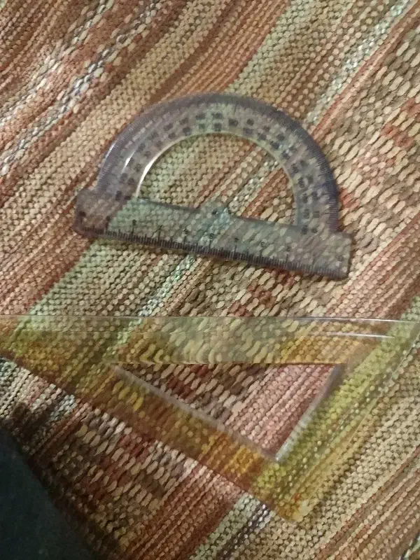 گونیا و خط کش کوچیک|لوازم التحریر|قم, بکایی|دیوار