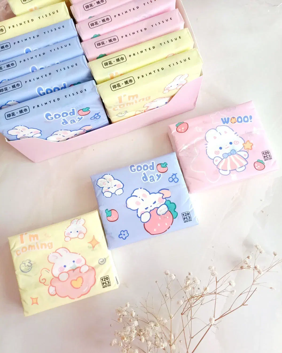 دستمال کاغذی طرحدار جیبی و داخل ماشین|مواد شوینده و دستمال کاغذی|قم, دورشهر|دیوار