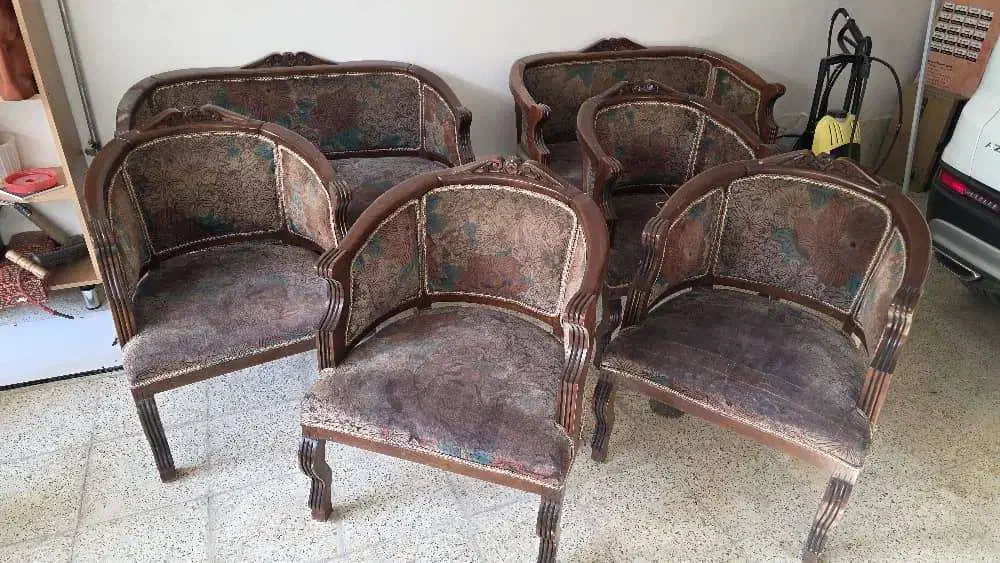 مبل از چوب درخت گردو|مبلمان خانگی و میز عسلی|ارومیه, |دیوار