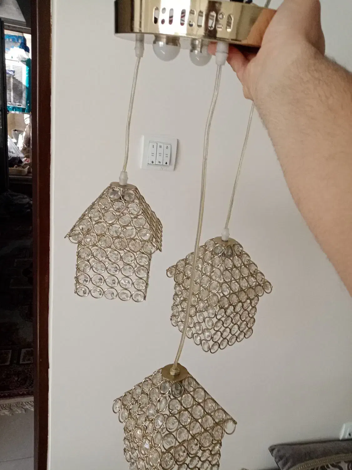 لوستر|لوستر و چراغ آویز|همدان, |دیوار