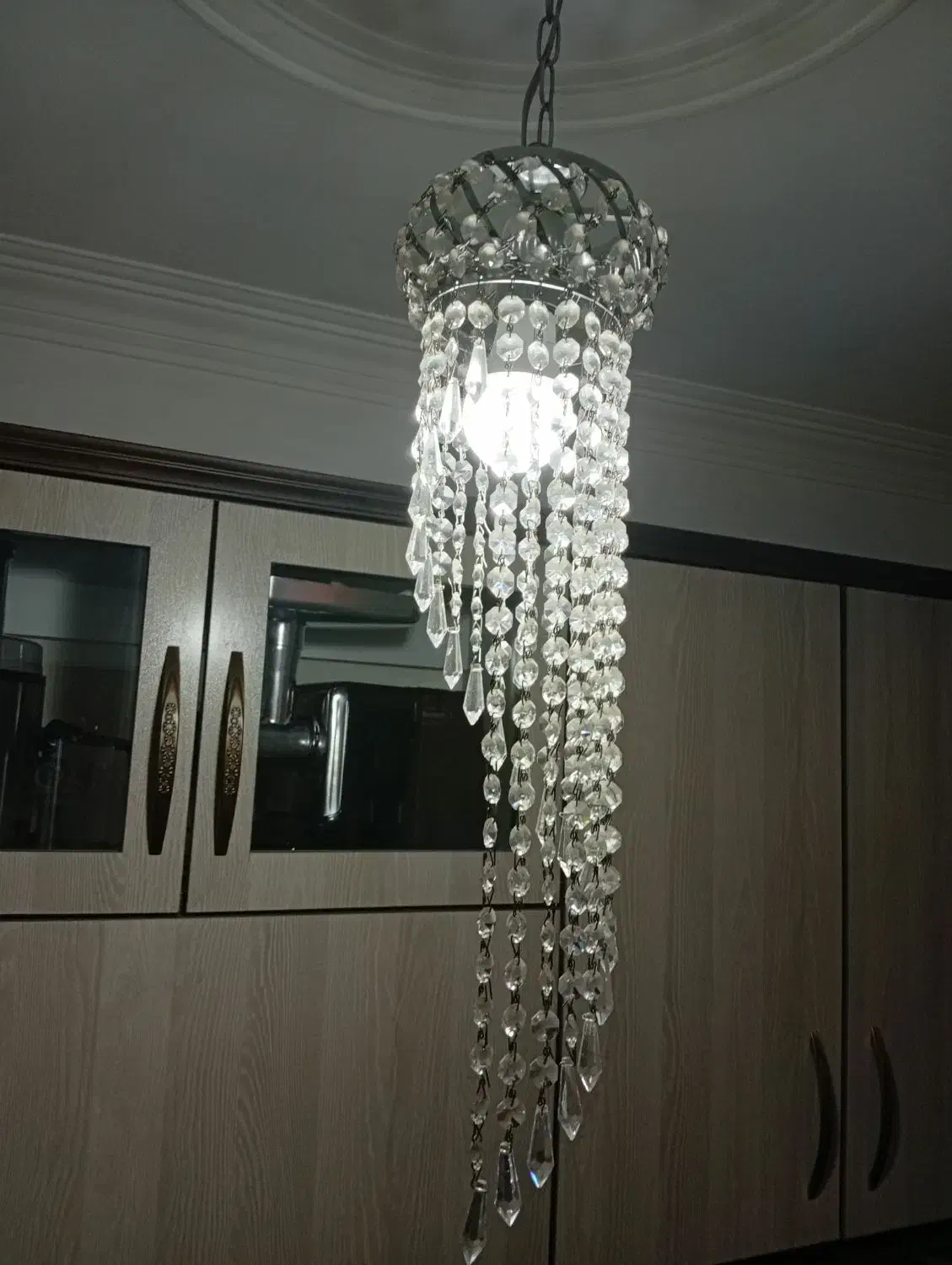 چراغ کریستال|لوستر و چراغ آویز|اسلام‌شهر, شهرک مفیدی|دیوار