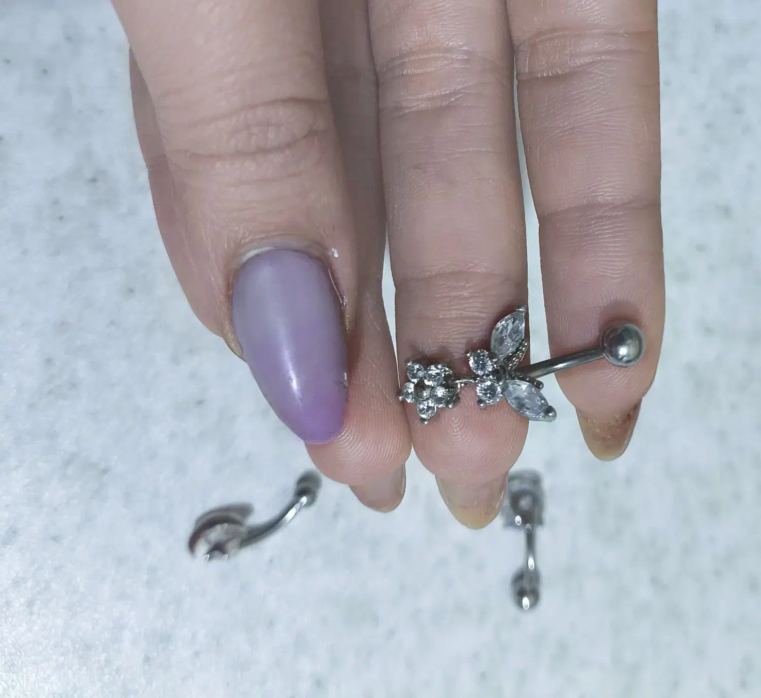 پیرسینگ ناف و راک گوش نقره ضد حساسیت|بدلیجات|تبریز, |دیوار