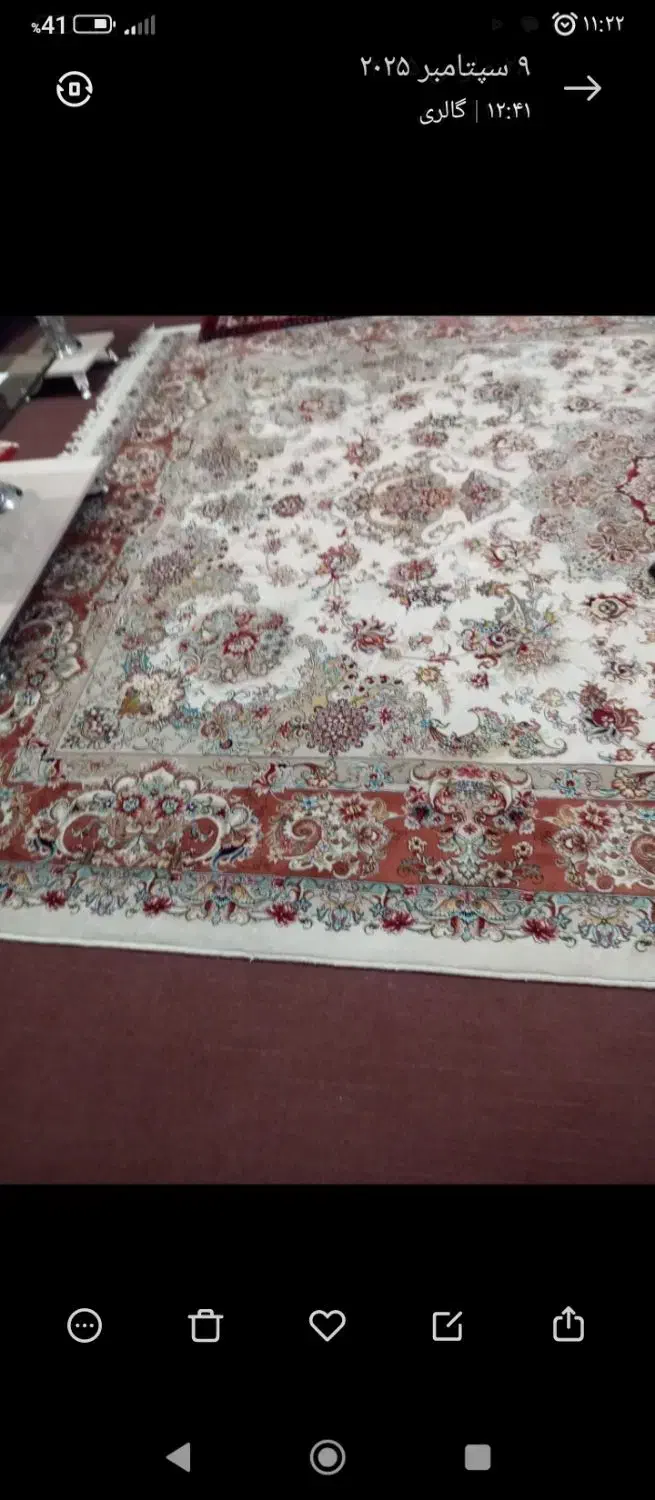 یک تخته فرش ماشینی ۹ متری|فرش|تبریز, |دیوار