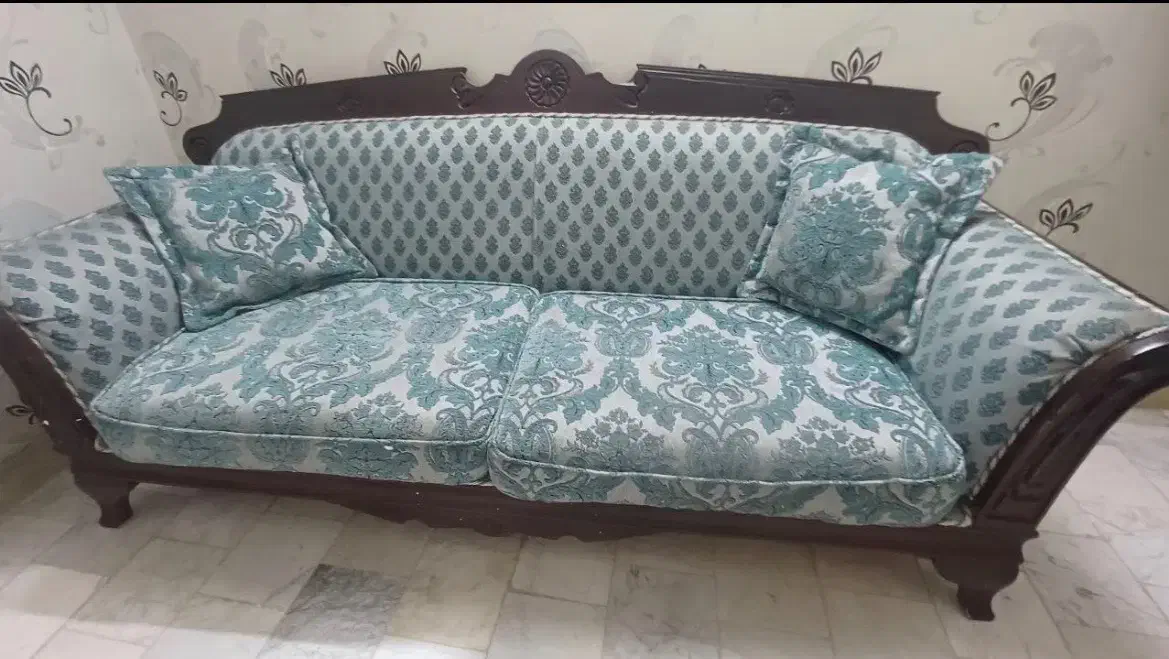 مبل شش نفره با چوب گردو|مبلمان خانگی و میز عسلی|تهران, مینای جنوبی|دیوار