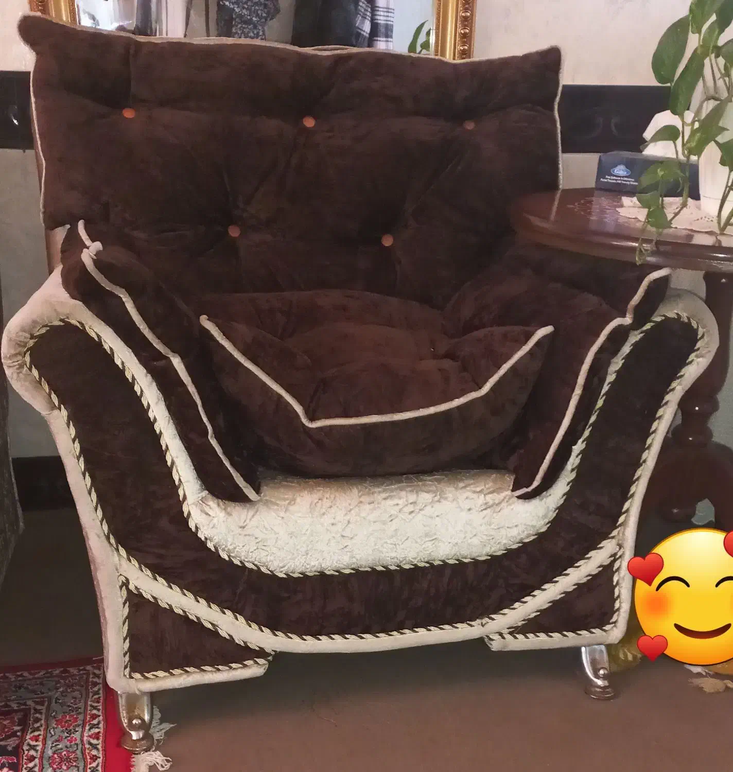 مبل (۷نفره)وجلومبلی(۴نفره)|مبلمان خانگی و میز عسلی|کردکوی, |دیوار