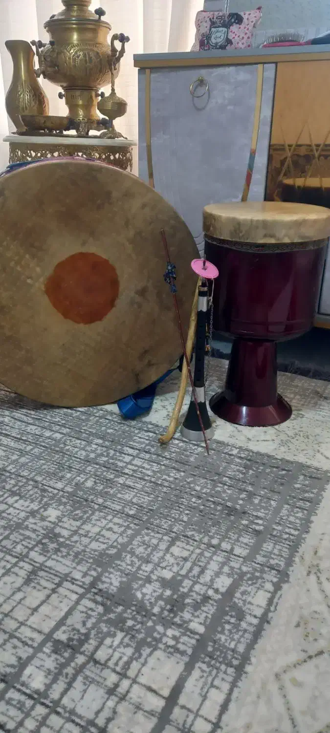 دهل ، ضرب تنبک، سرنا قدیمی|سازهای سنتی|هشتگرد, شهرک دانش|دیوار