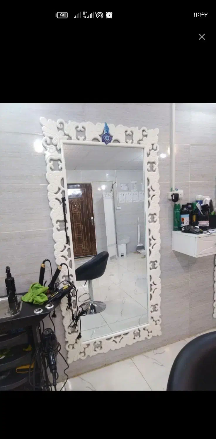 آینه قدی چوبی|آینه|اسلام‌‌آباد غرب, |دیوار