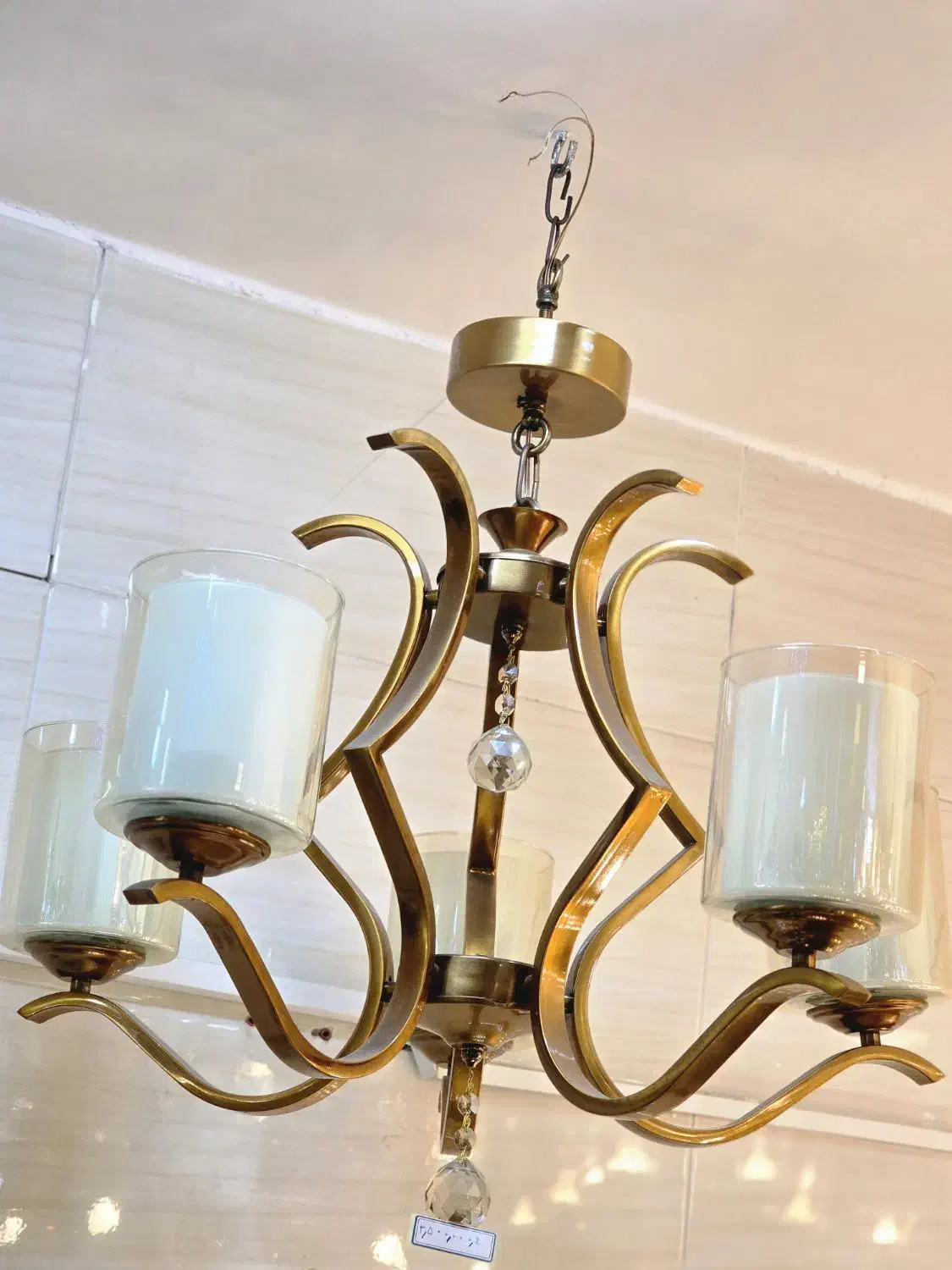 ۴ عدد لوستر نو قلبی پنج شاخه|لوستر و چراغ آویز|خوی, |دیوار