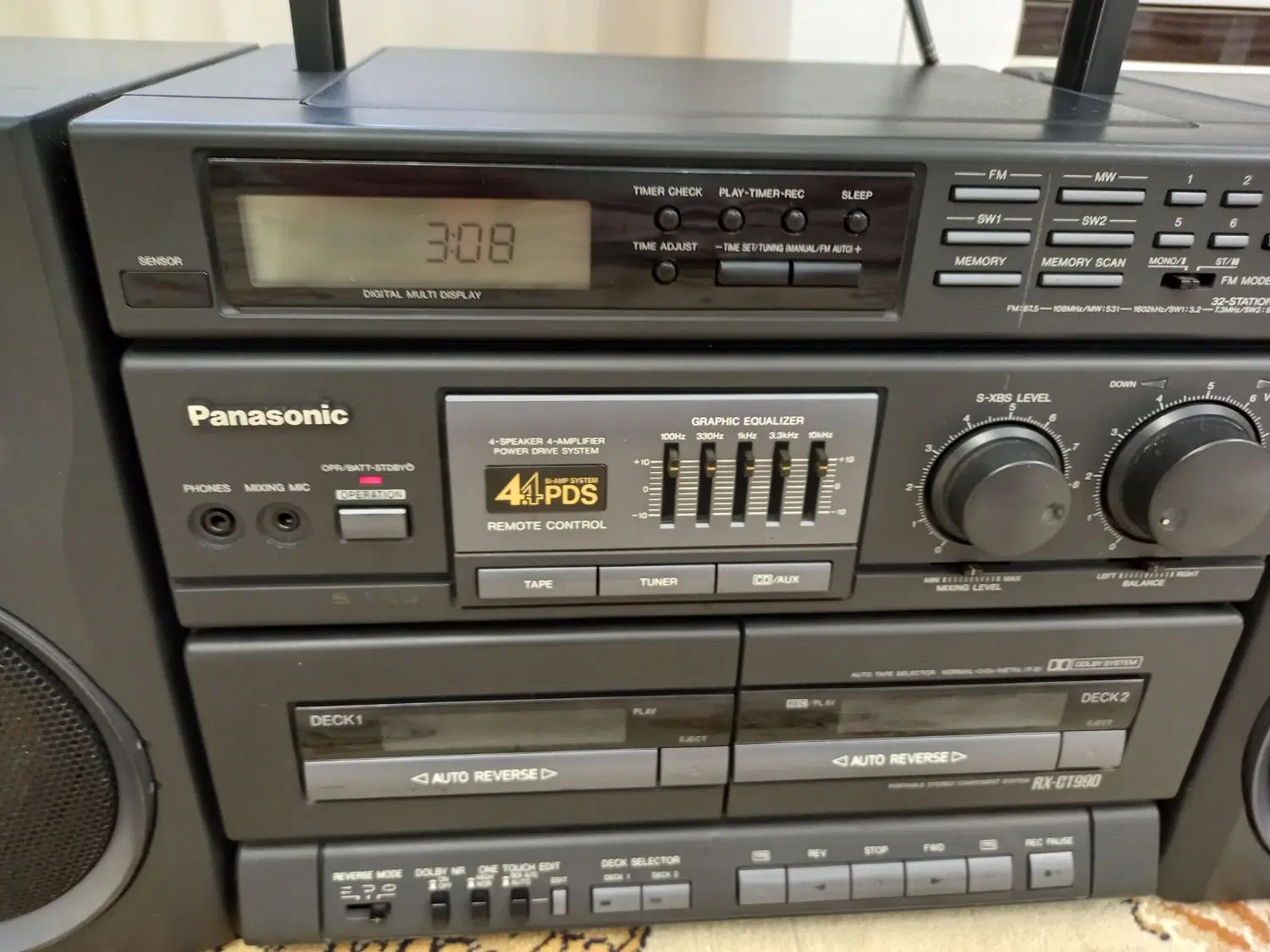 radio caset Panasonic RX CT 990|سیستم صوتی خانگی|سنندج, |دیوار