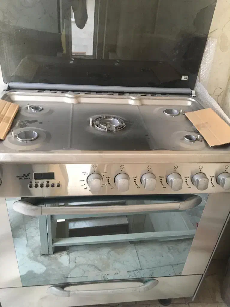 اجاق گاز فر دار ۵ شعله|اجاق گاز و لوازم برقی پخت‌وپز|تهران, خزانه|دیوار