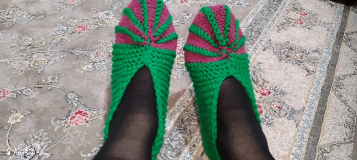 پاپوش بافتنی|لباس|بدره, |دیوار