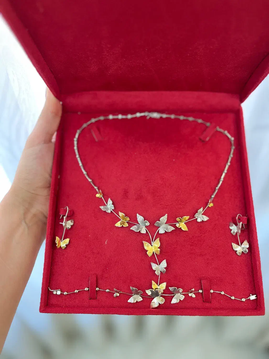 فروش سرویس طلا پروانه ایی|جواهرات|ایلام, |دیوار