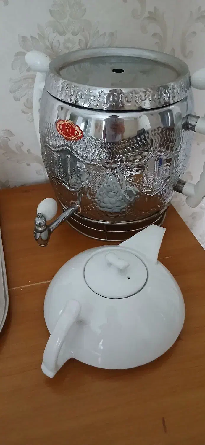سماور  و قوری گازی  بدون تنوره نو|سماور، چای‌ساز، قهوه‌ساز|بندر انزلی, جهانگانی|دیوار