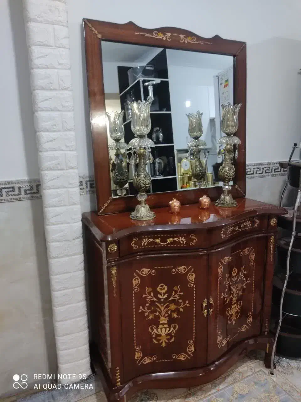 آینه کنسول معرق نونو و سالم|بوفه، ویترین، کنسول|تهران, دریاچه شهدای خلیج فارس|دیوار