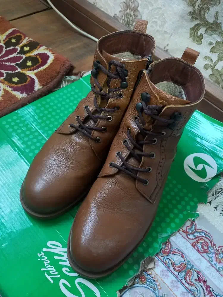 کفش نیم بوت تمام چرم دست دوز تبریز|کیف، کفش، کمربند|ارومیه, |دیوار