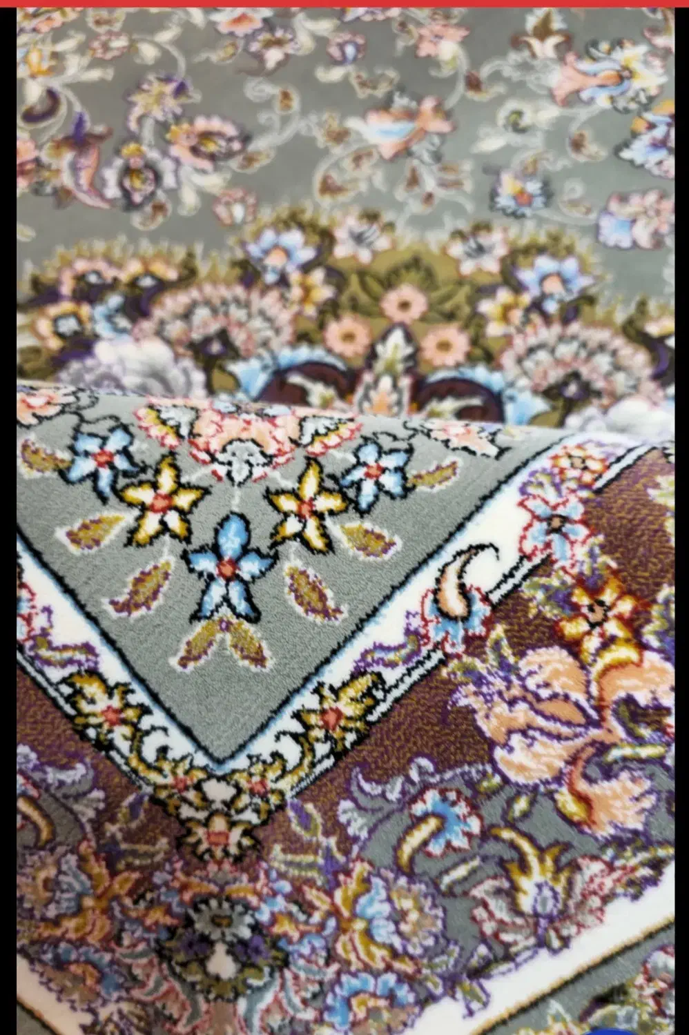 فرش ماشینی کشمیر الدورادو،خطیبی الماسی|فرش|بناب, |دیوار