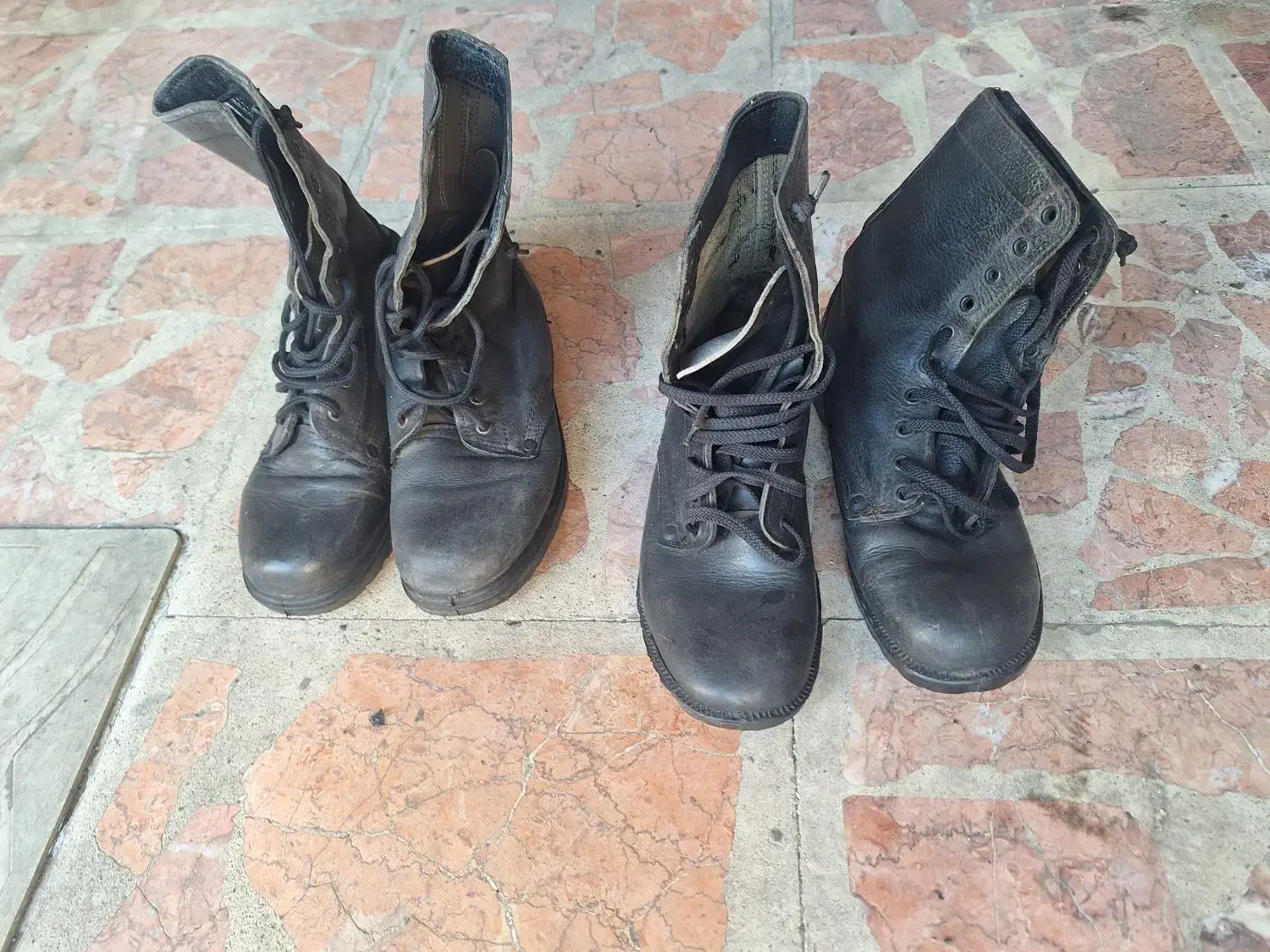 پوتین سربازی ،کفش چرم مصنوعی|کیف، کفش، کمربند|رشت, کوی جام جم|دیوار