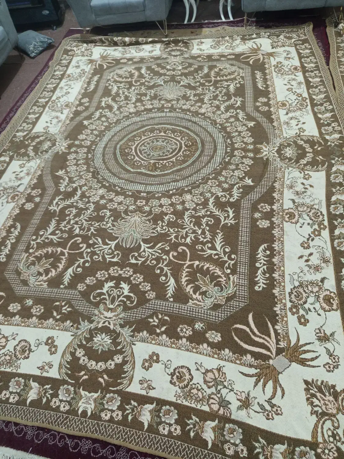 فرش۹متری و۳متری و روفرشی ۹متری۲عدد|فرش|رشت, حومه رشت|دیوار